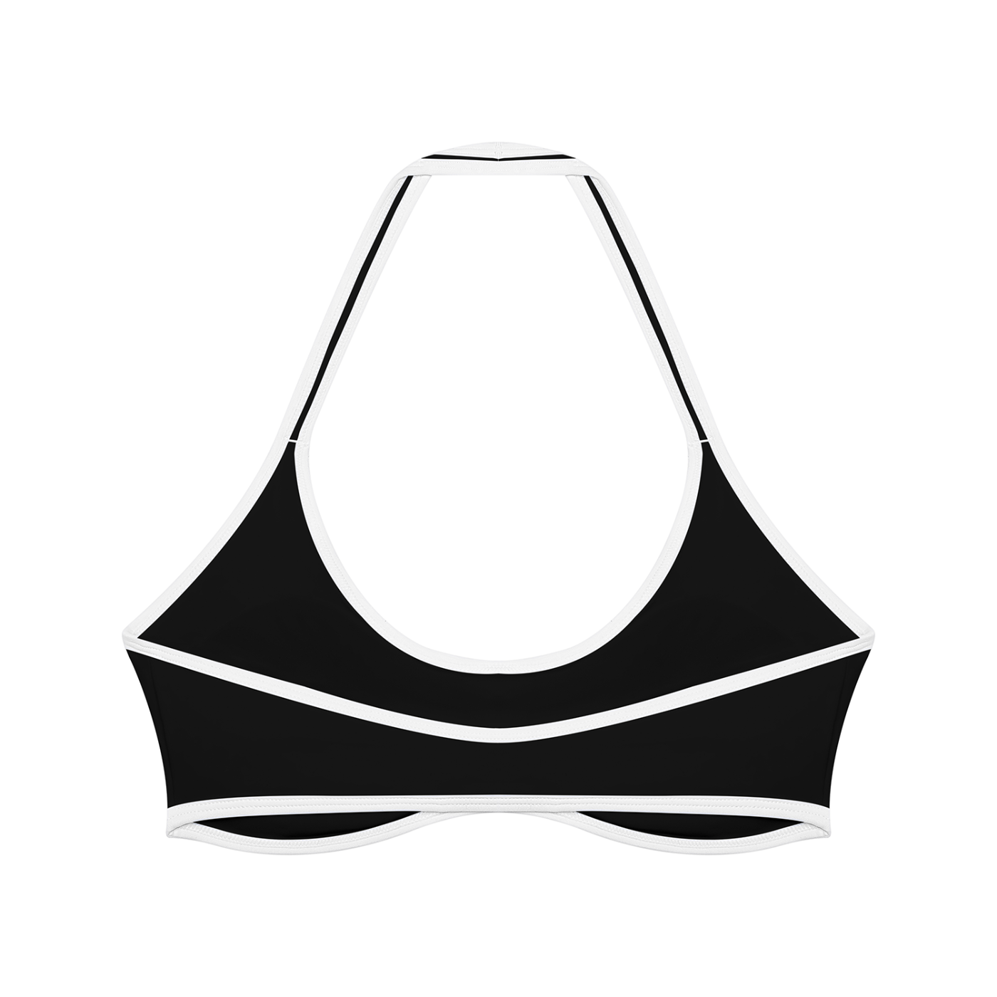 Halter Bra — Contrast Trim
