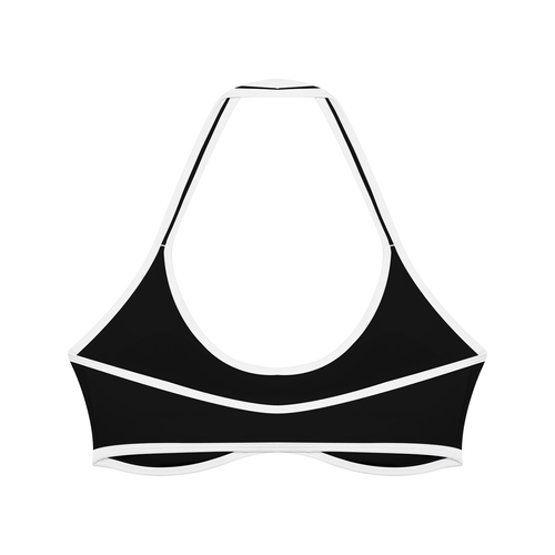 Halter Bra — Contrast Trim