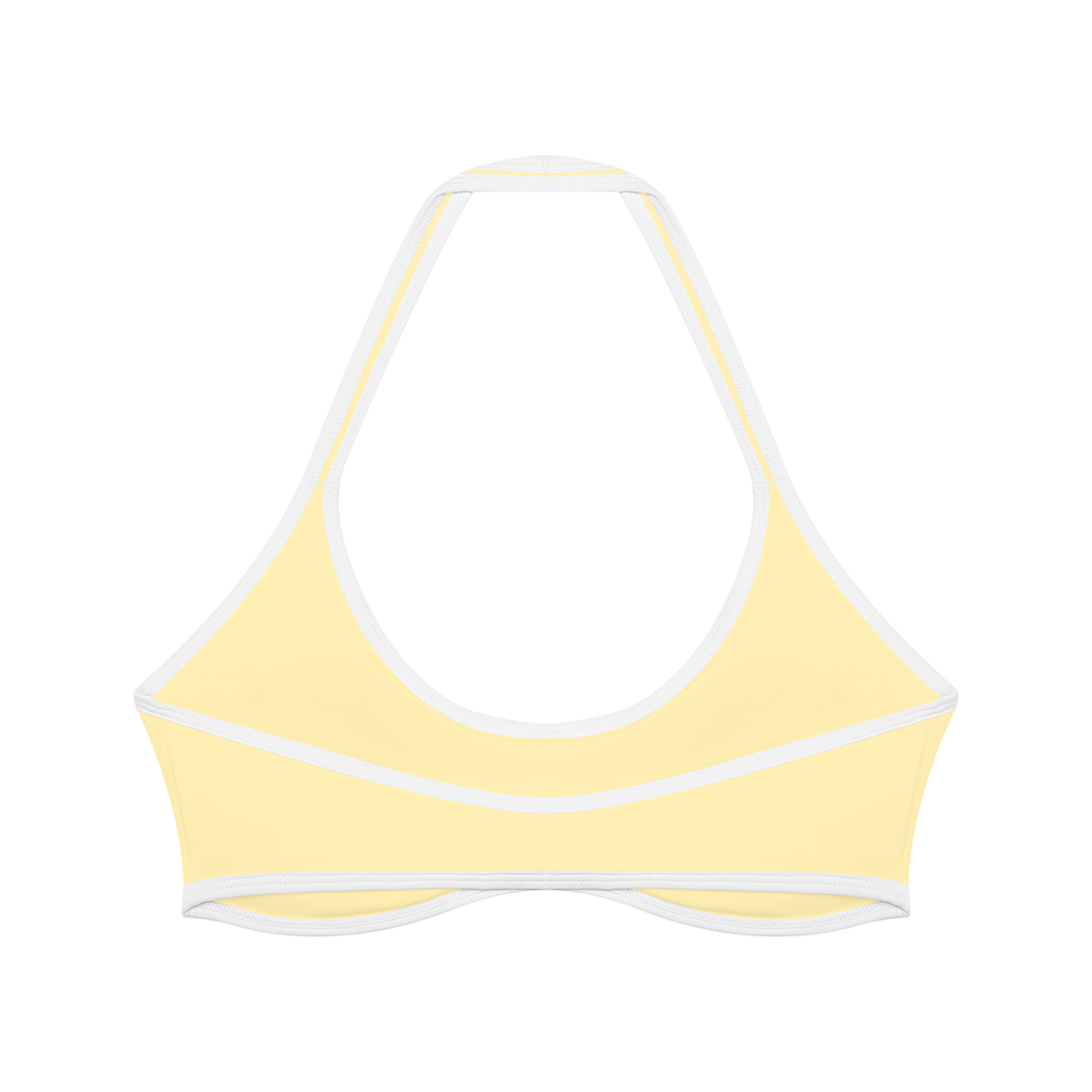 Halter Bra — Contrast Trim
