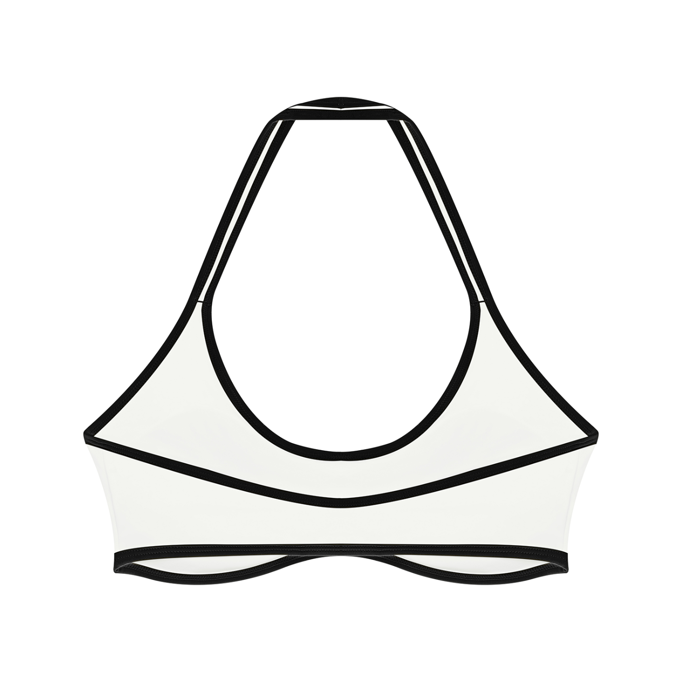 Halter Bra — Contrast Trim