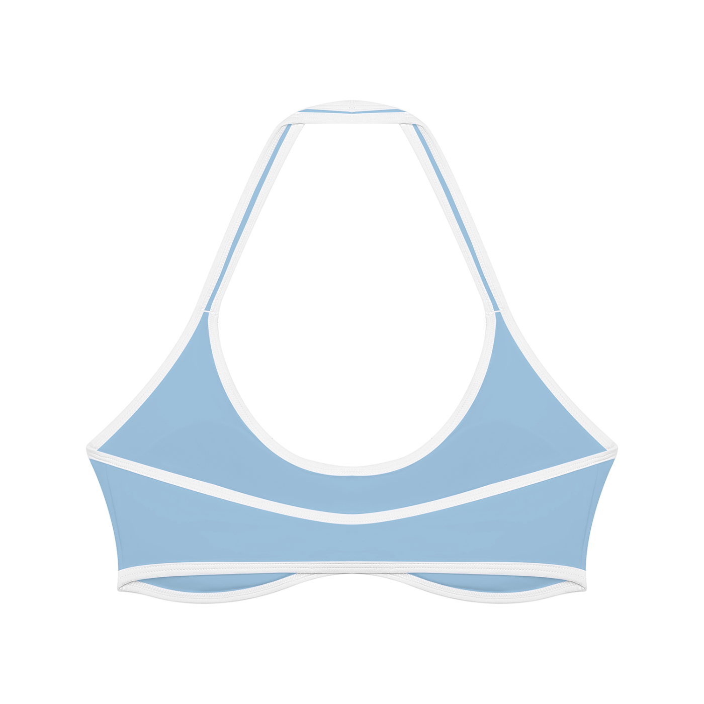 Halter Bra — Contrast Trim